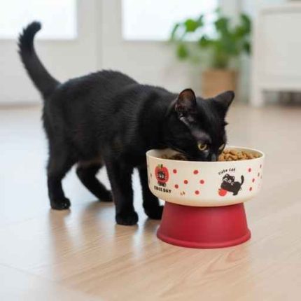 Plato alto gato disenos grande ABT-1392