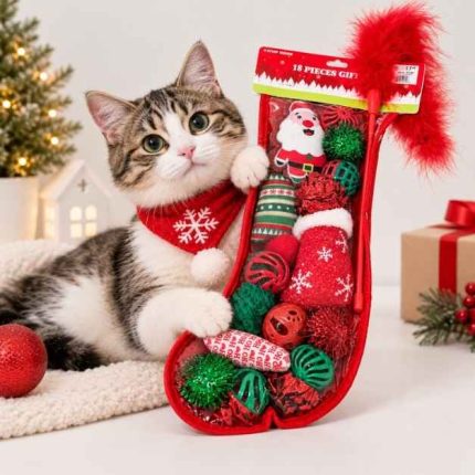 Juguete gato set navidad 18pcs R113/102/103