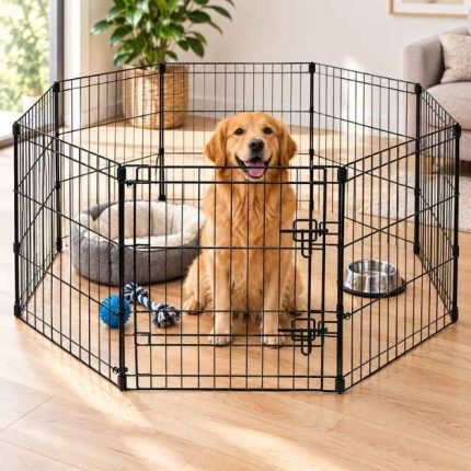 Corral mascota 8 paneles 24"